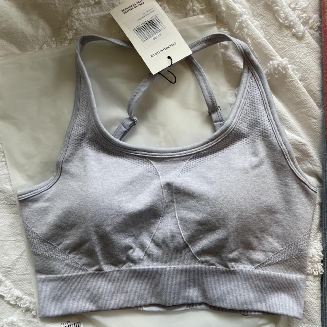 AYBL motion seamless bra in ice blue, size M - Depop