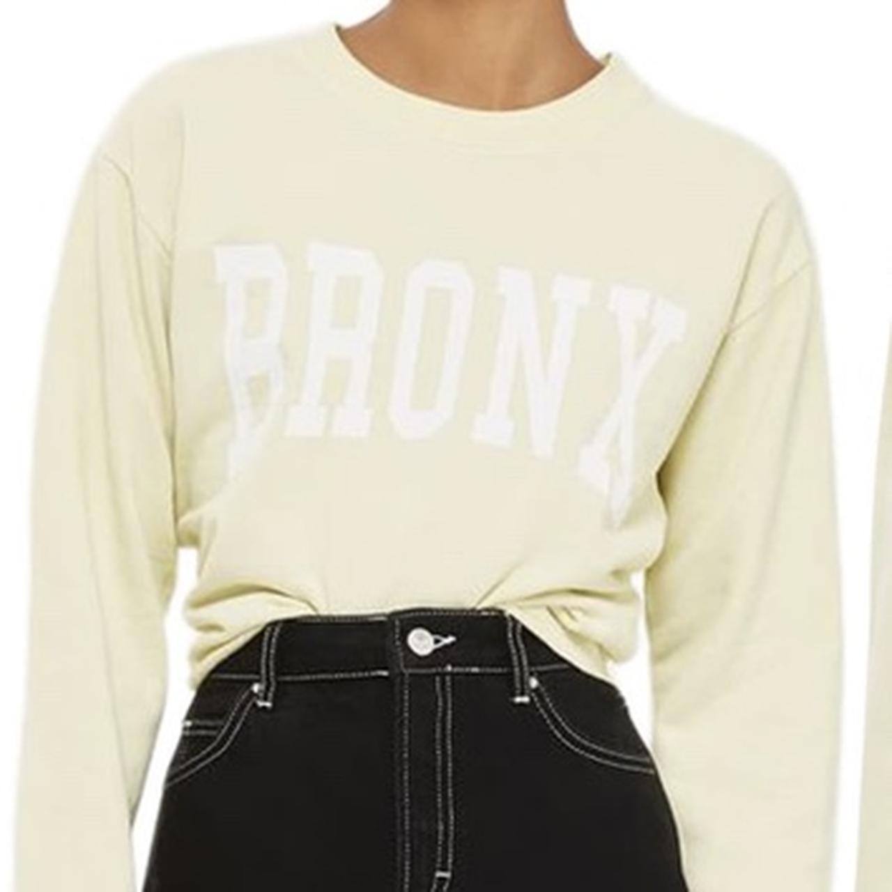 Topshop yellow outlet sweatshirt