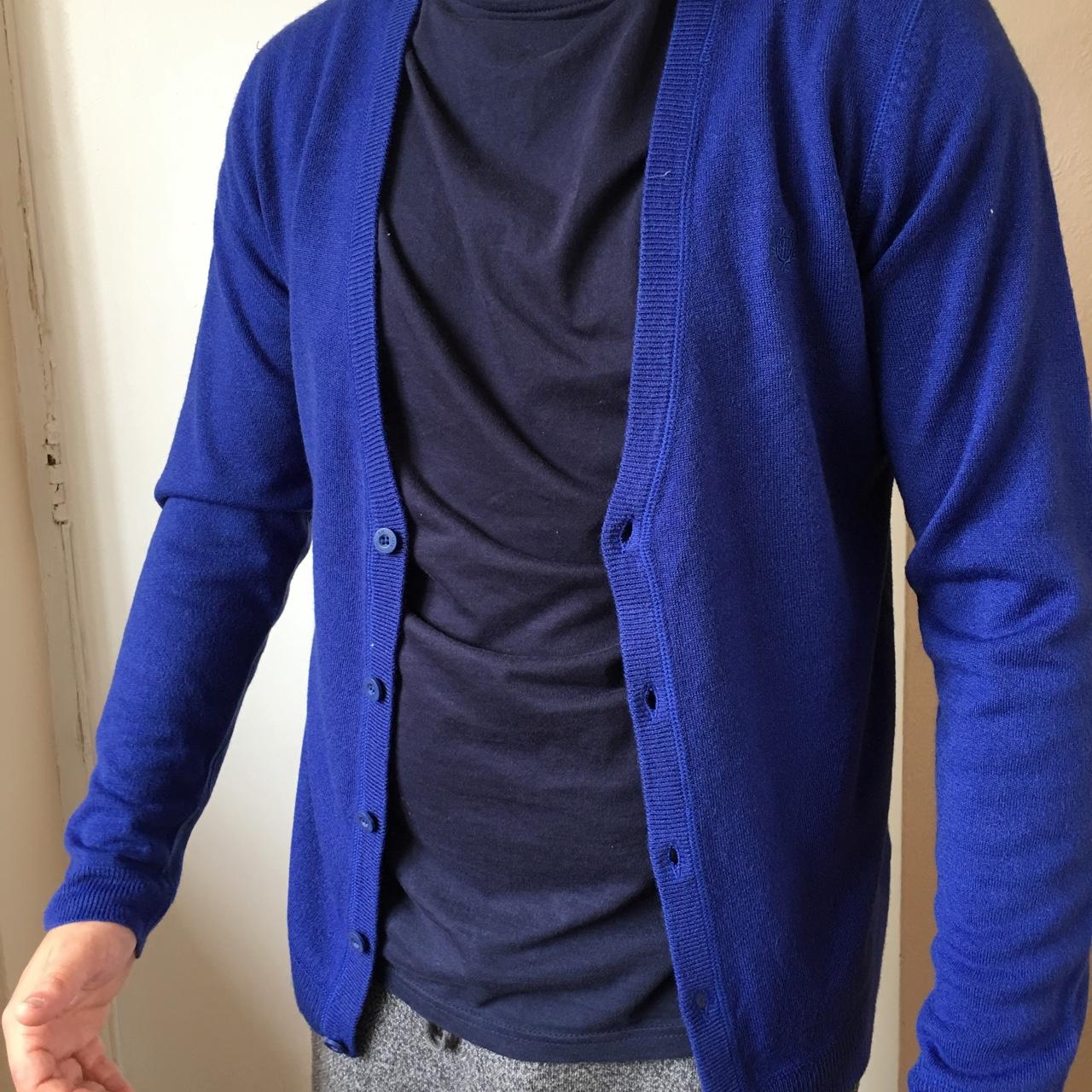 Royal blue mens outlet cardigan