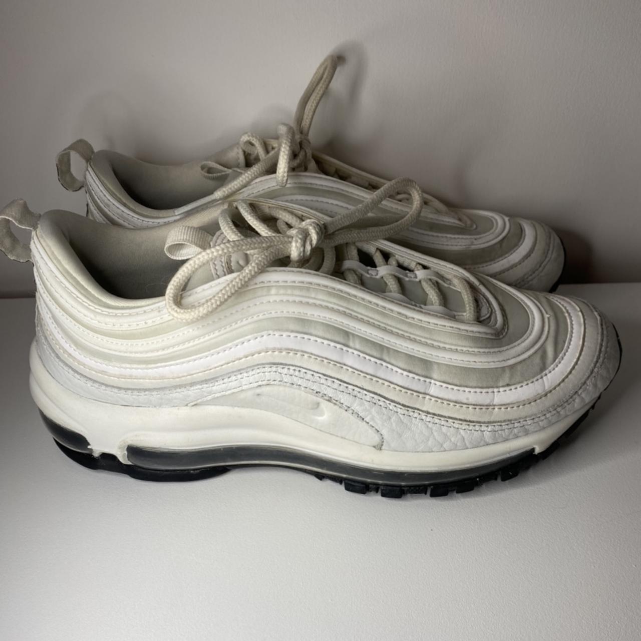 Nike Air Max triple white 97 trainers Have been worn... - Depop