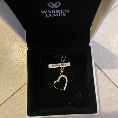 Womens Warren James Jewellers | Silver Flower Heart Locket Necklace •  Charyjewellery