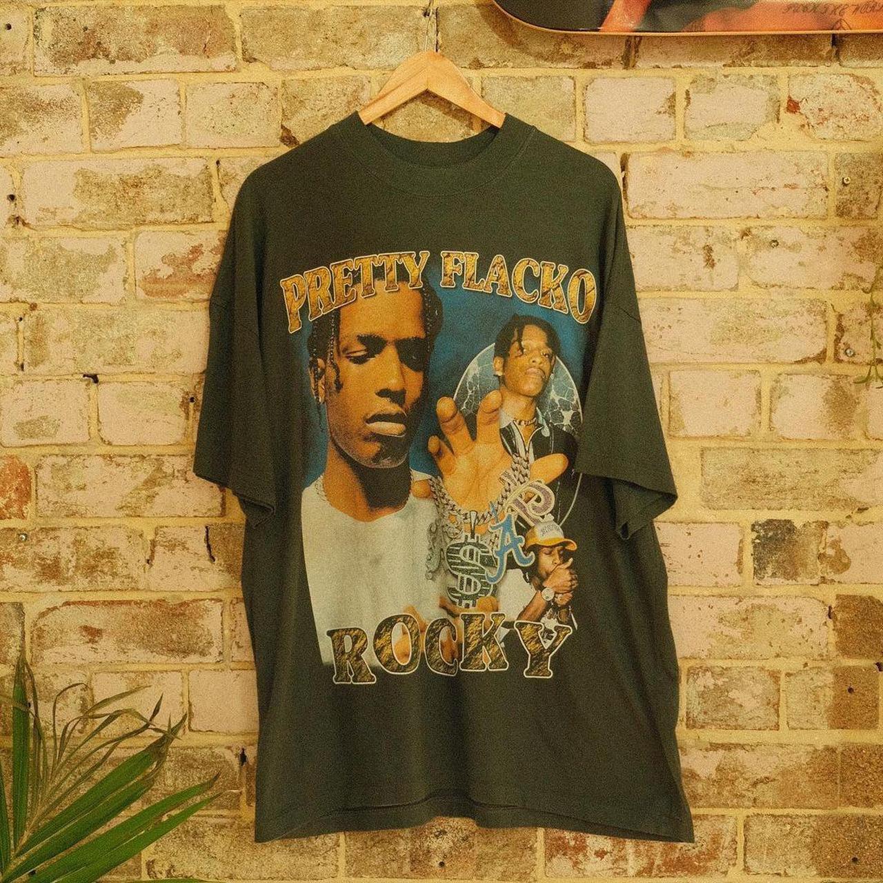 Effn A$AP Rocky T-Shirt Vintage style hip hop rap... - Depop