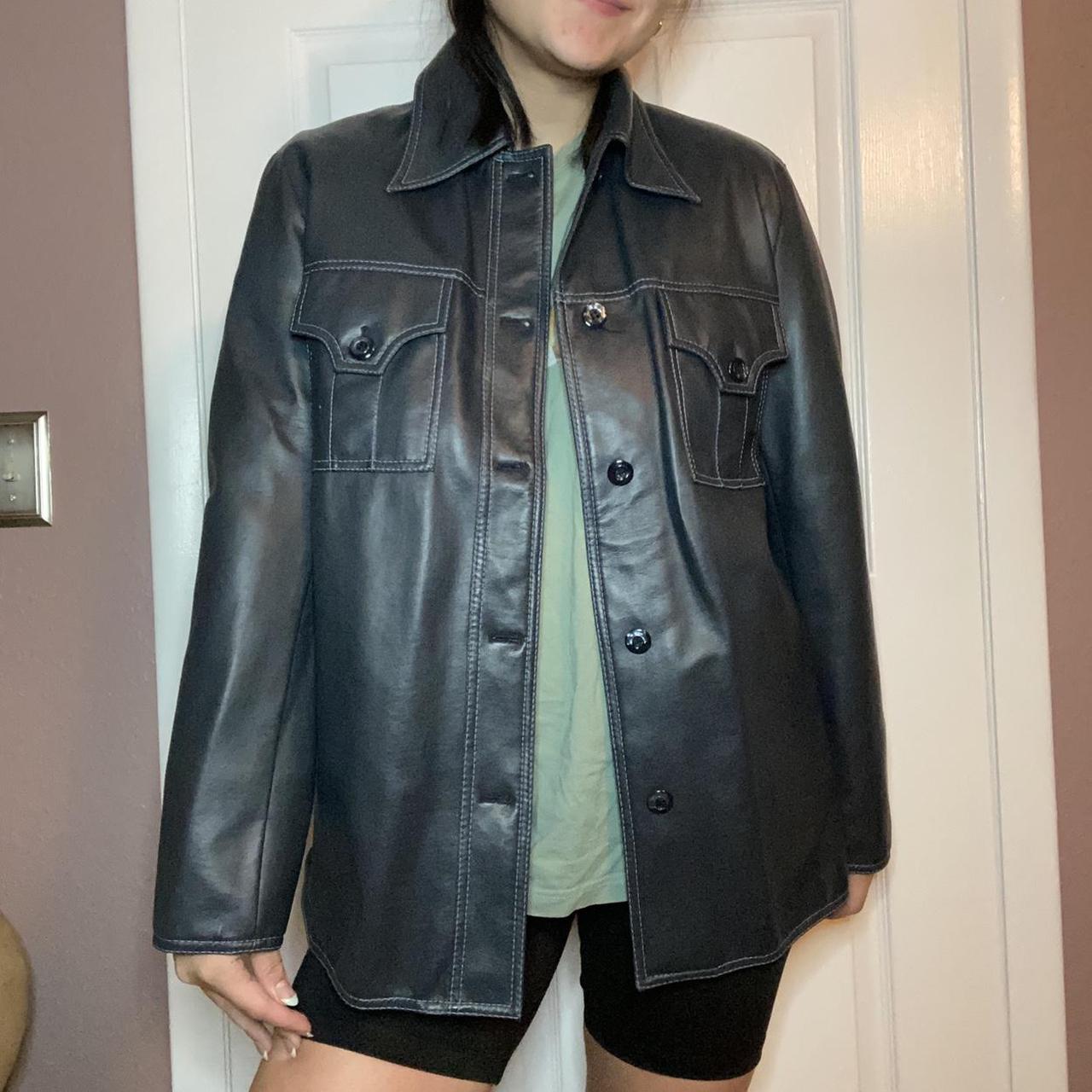 Jcpenney on sale leather coats