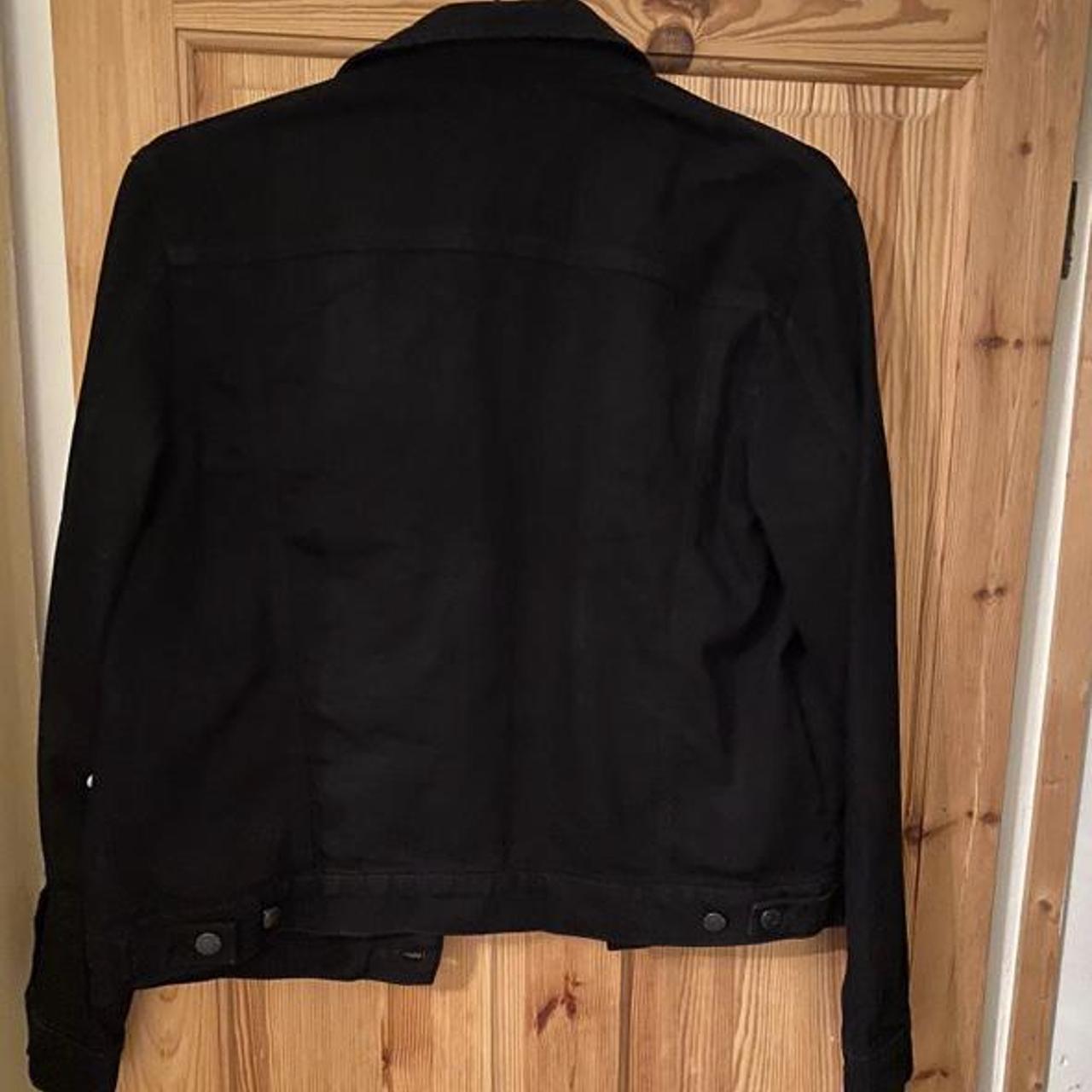 Men’s river island black denim jacket never worn... Depop