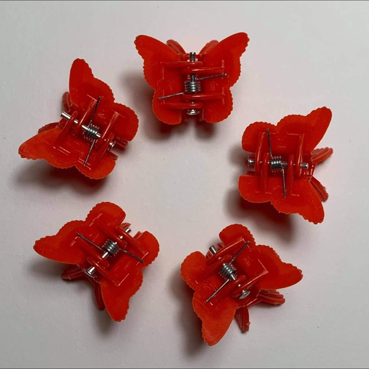 💁🏼‍♀️ Y2K Butterfly Hair Clips 💁🏼‍♀️ RED These hair clips... Depop