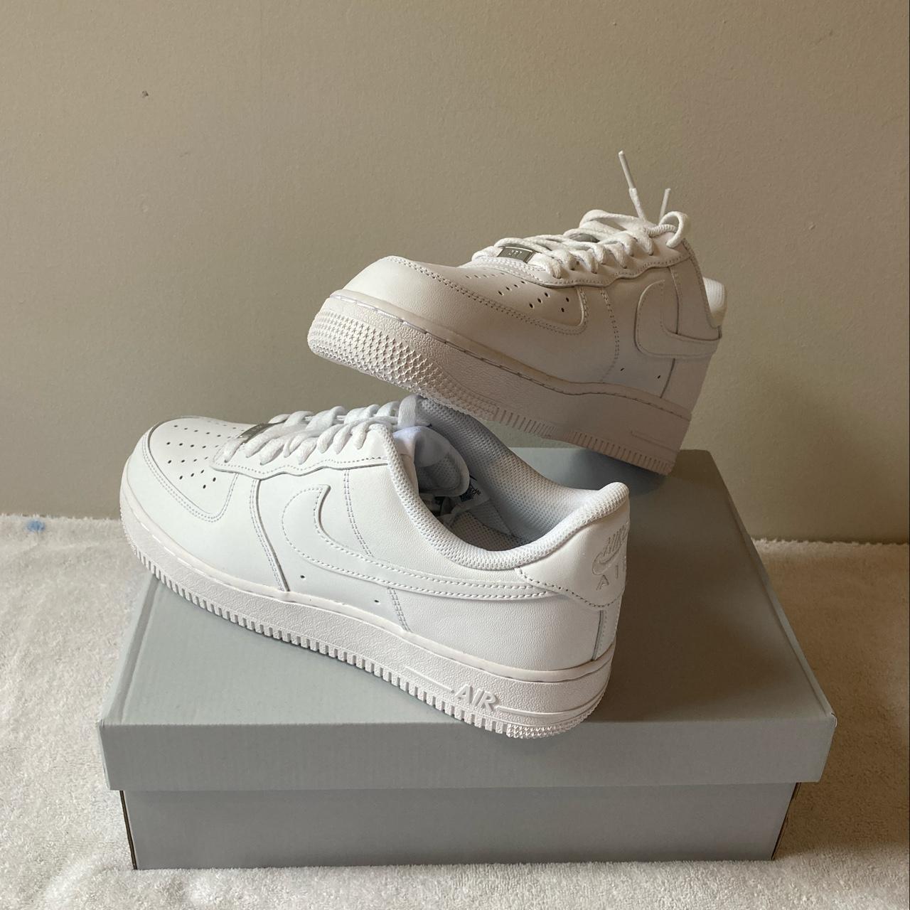 Nike ‘Air Force 1 Low 07’ white’ Size UK9... - Depop