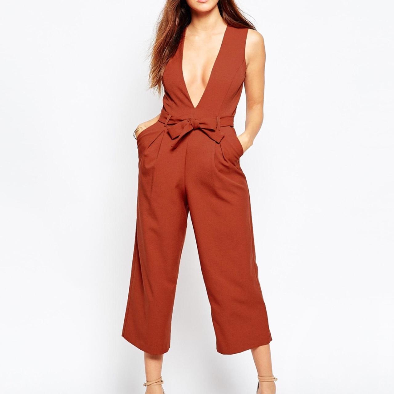 asos burnt orange jumpsuit