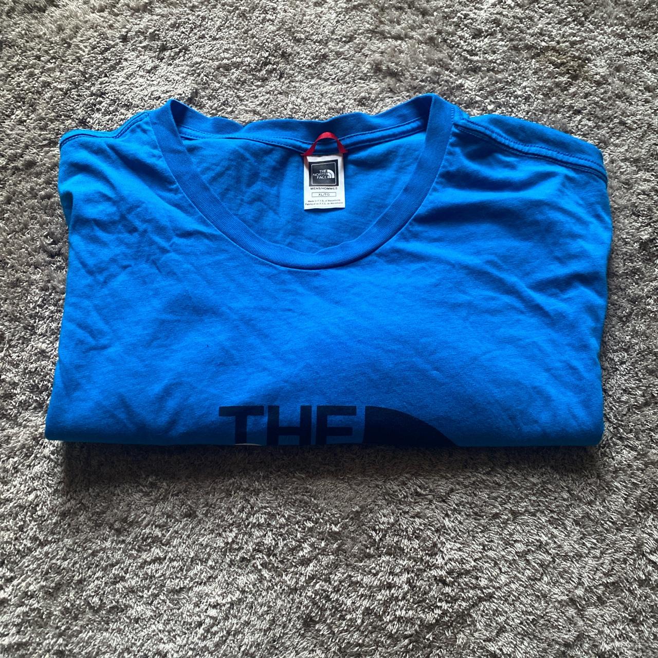 Men’s The north face blue T-shirt XL £12 - Depop