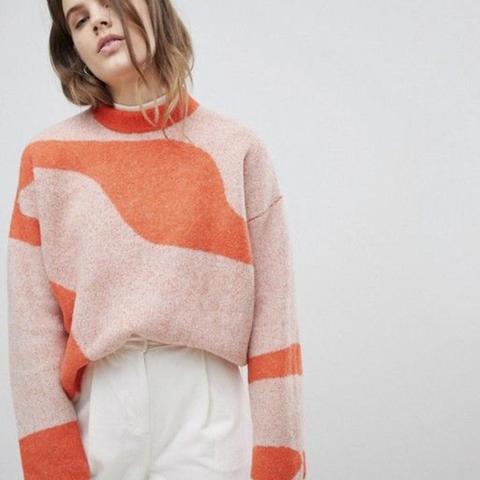 pink and orange jumper