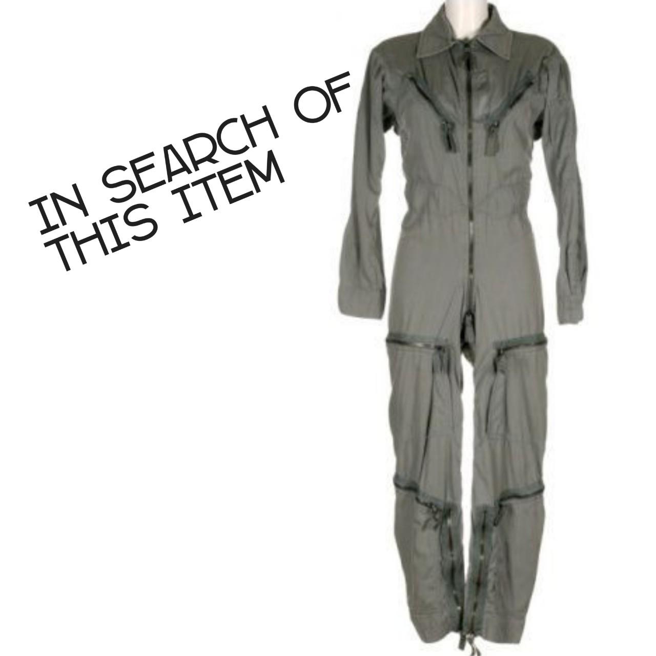 In search of this item Old Vintage Flight suit with... - Depop