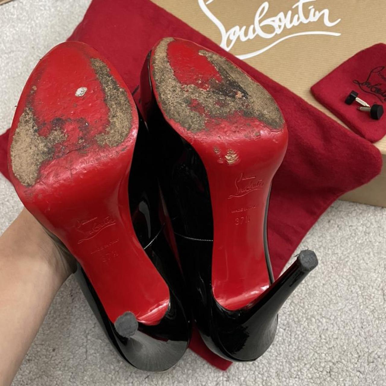 Christian louboutin heels very prive 120 patent calf... Depop