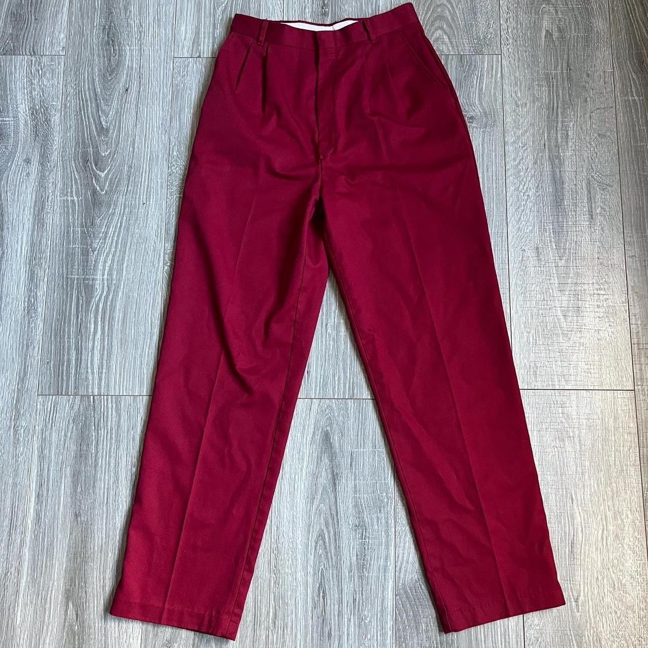 Dickie's burgundy red pleated work pants 🛠 26