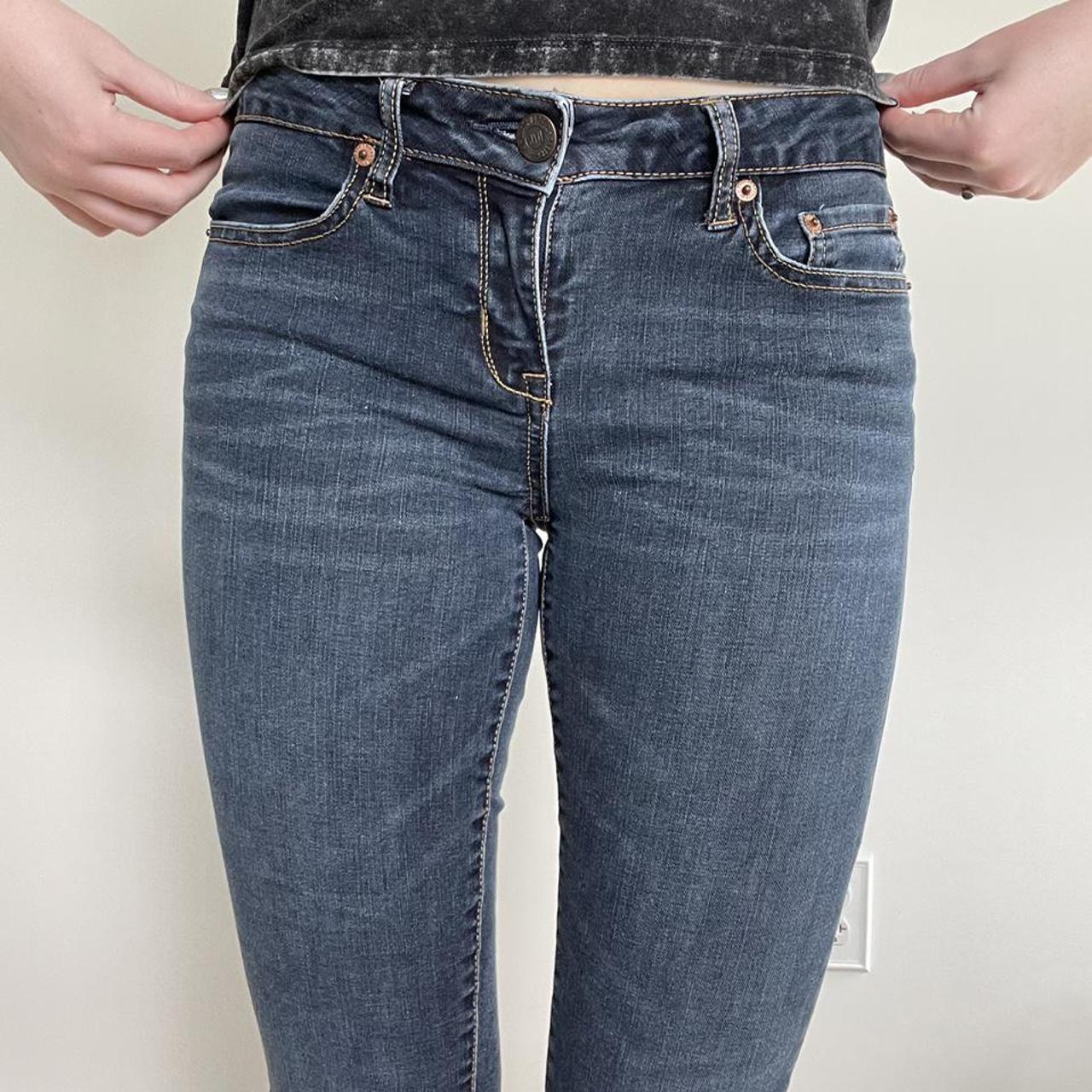 dark wash aeropostale jeans no holes size 0... - Depop