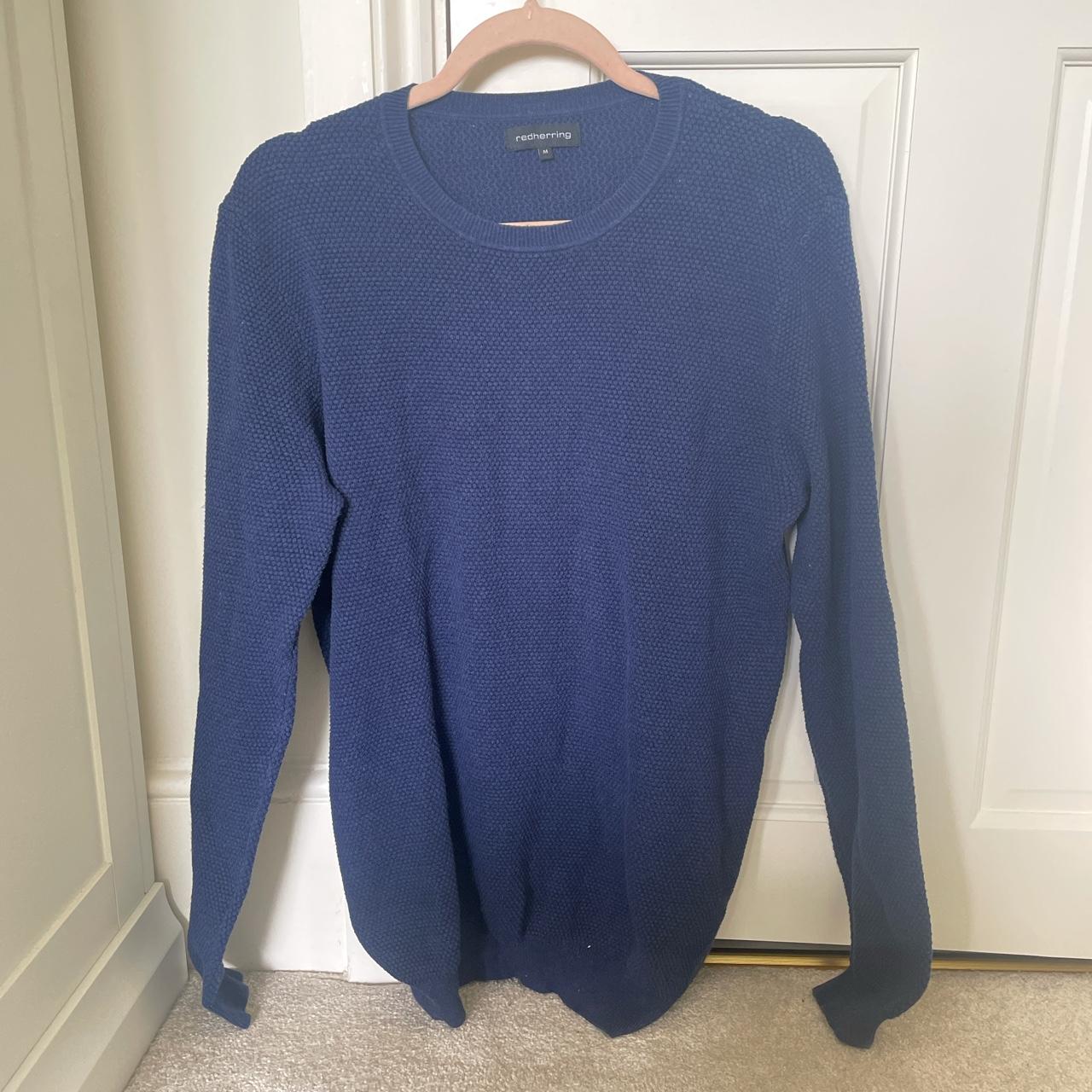 Vintage Blue Men’s Jumper Size Medium Worn a... - Depop