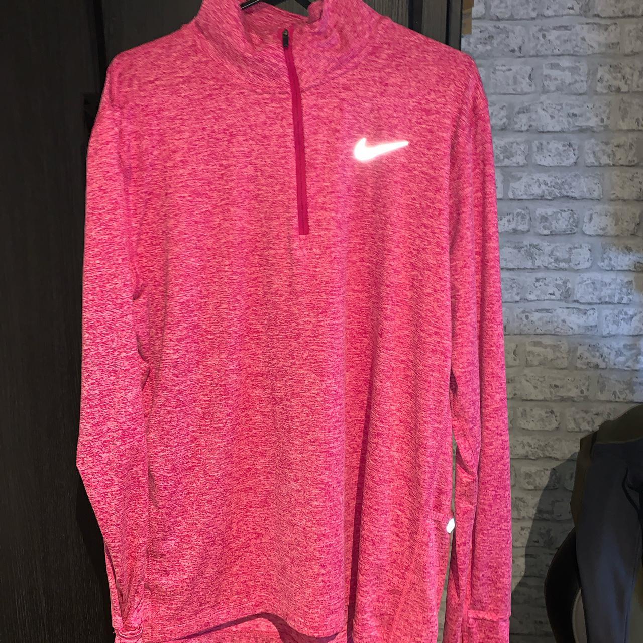 pink nike quarter zip