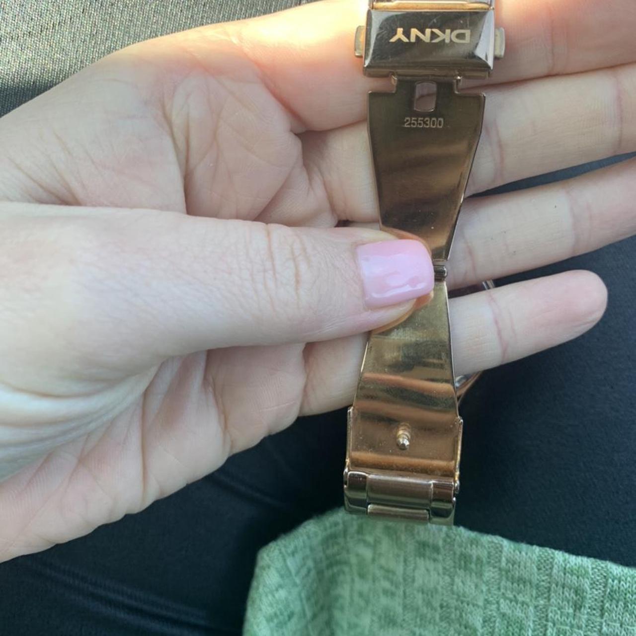 Rose Gold DKNY watch Needs new batteries good