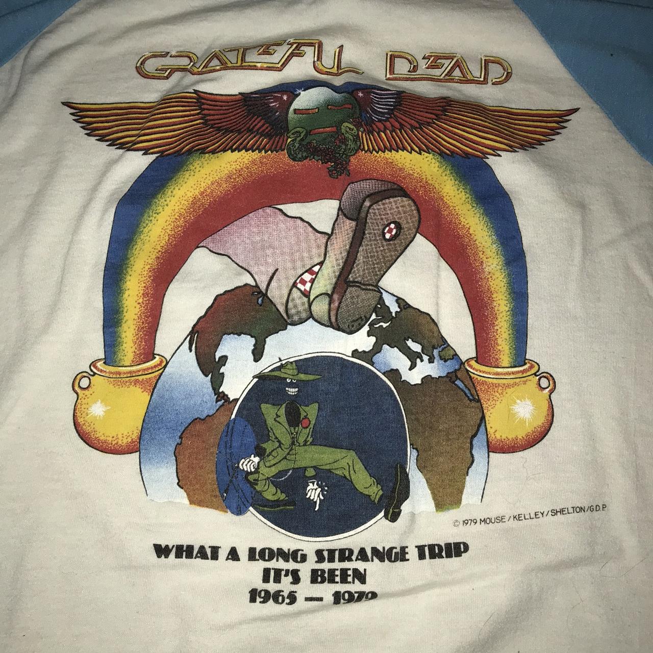 Navy Grateful Dead Chicago soldier field - Depop