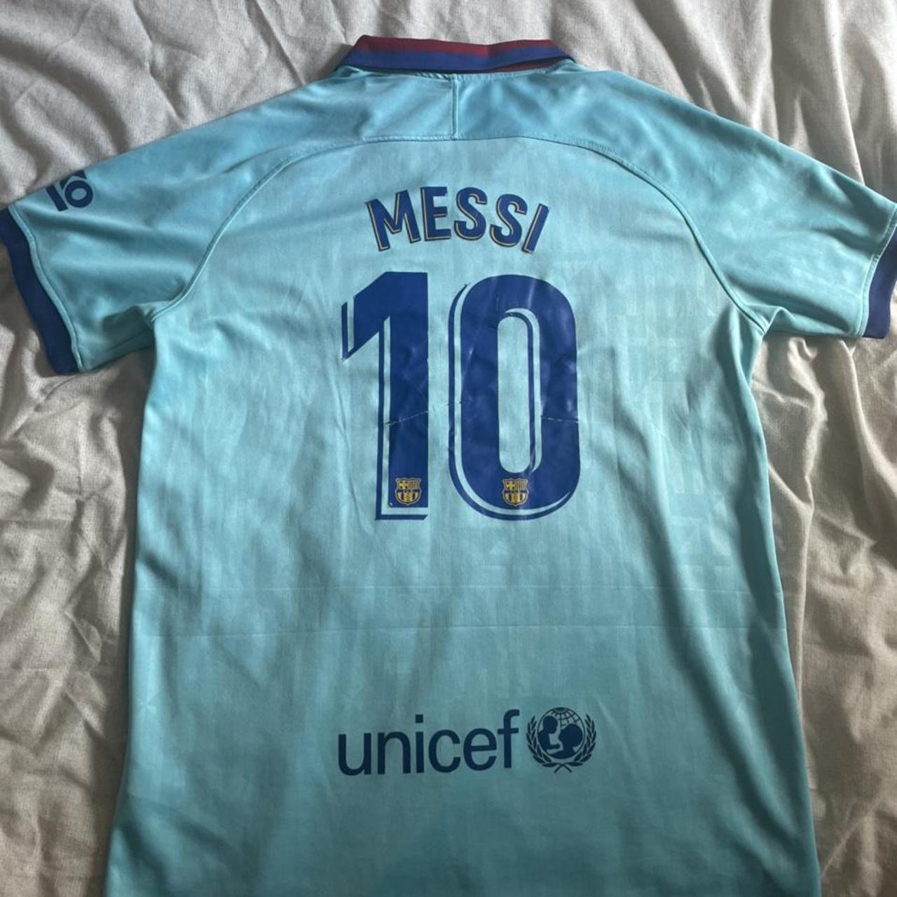 Barcelona Lionel Messi soccer jersey Qatar - Depop