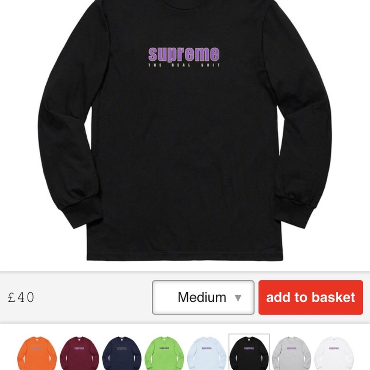 Buy Supreme The Real Shit Long-Sleeve Tee 'Black' - SS19T18 BLACK