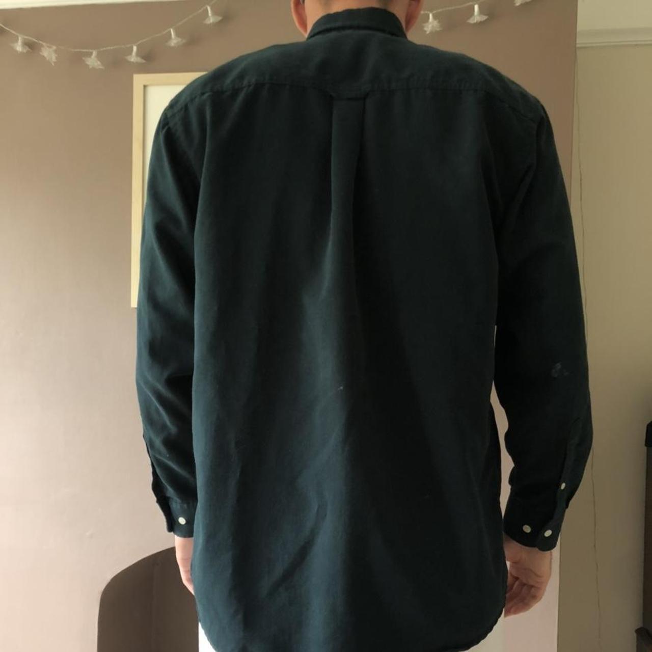 Green button up shirt Size Large Oversized fit I... Depop