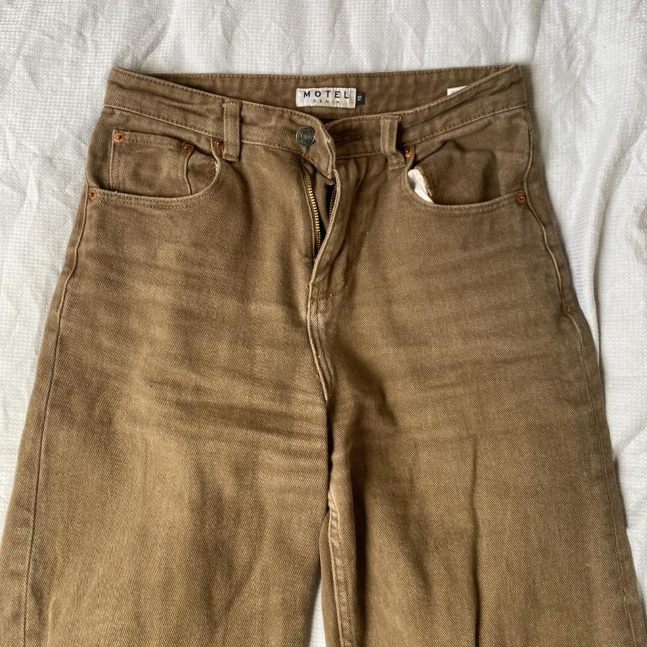 Motel Women's Brown Jeans | Depop