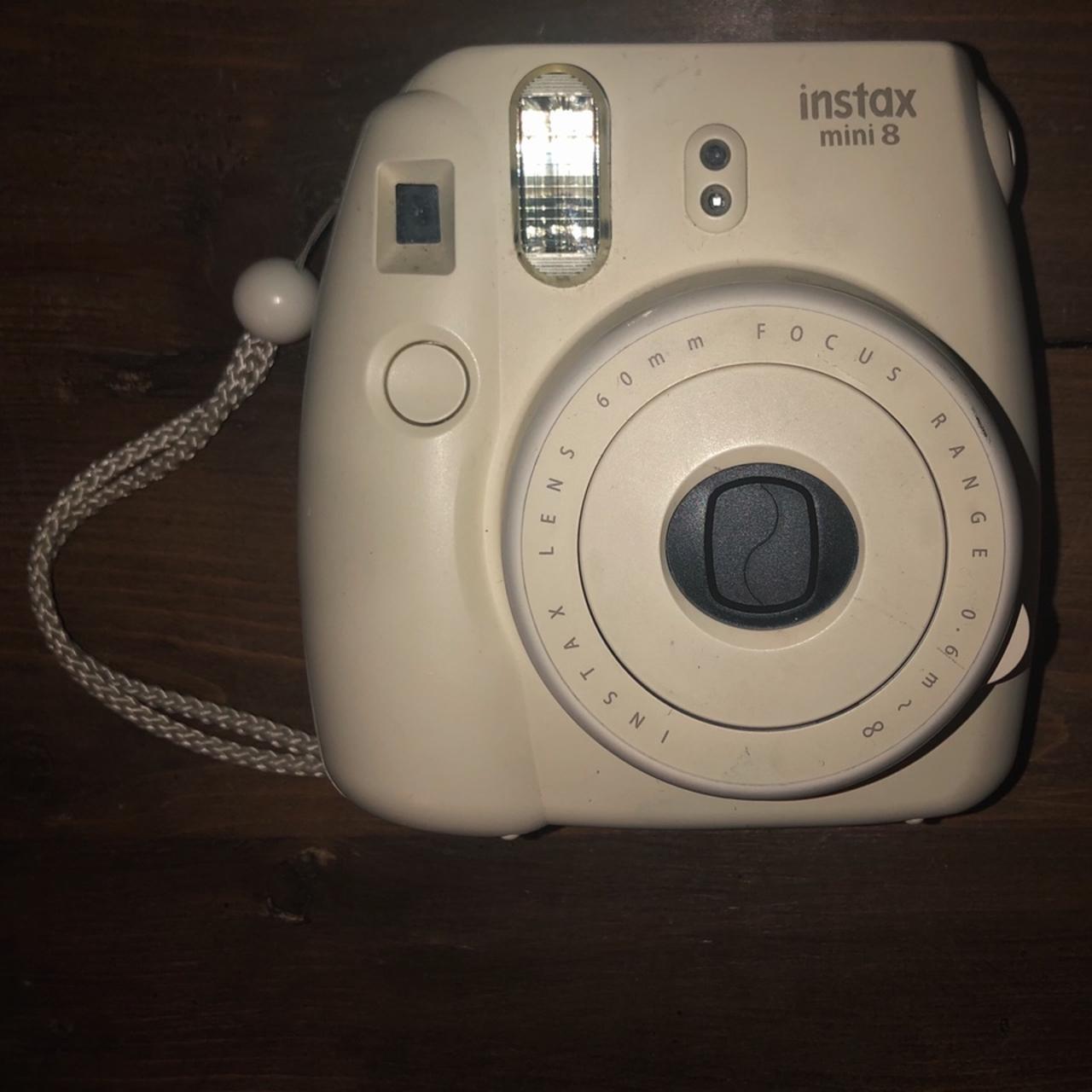 White instax mini 8 Polaroid instant camera With... - Depop