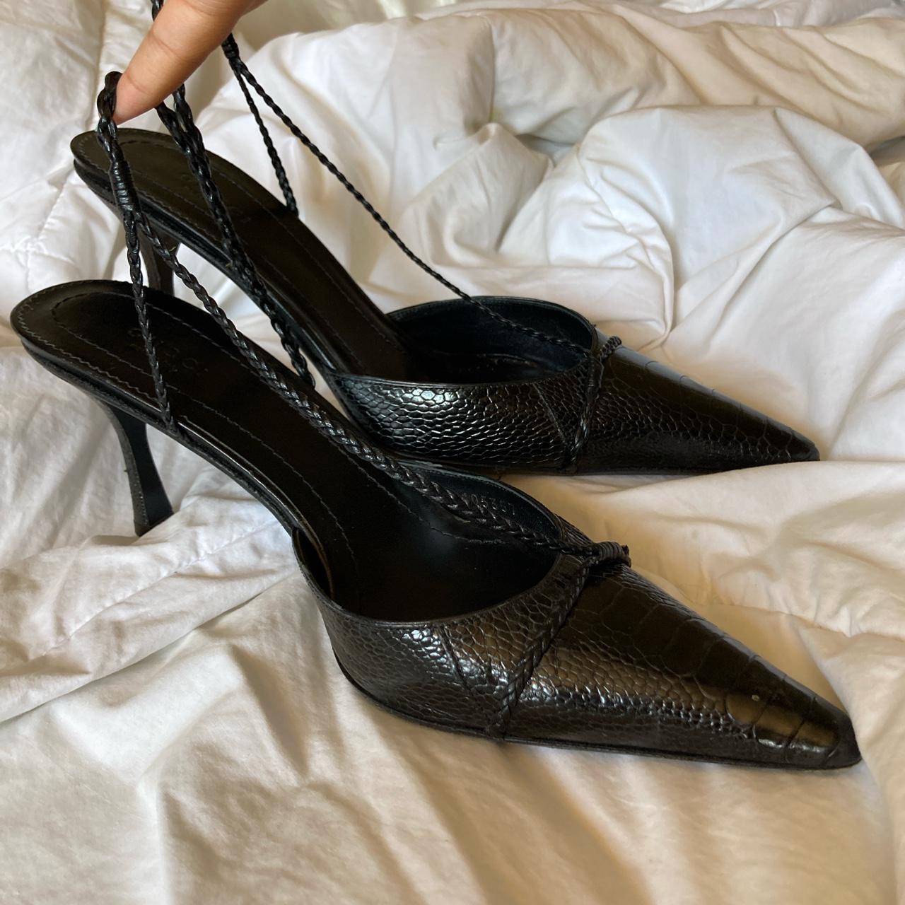 Black Slingback Gucci Kitten Heels 🤩 Talk about... - Depop