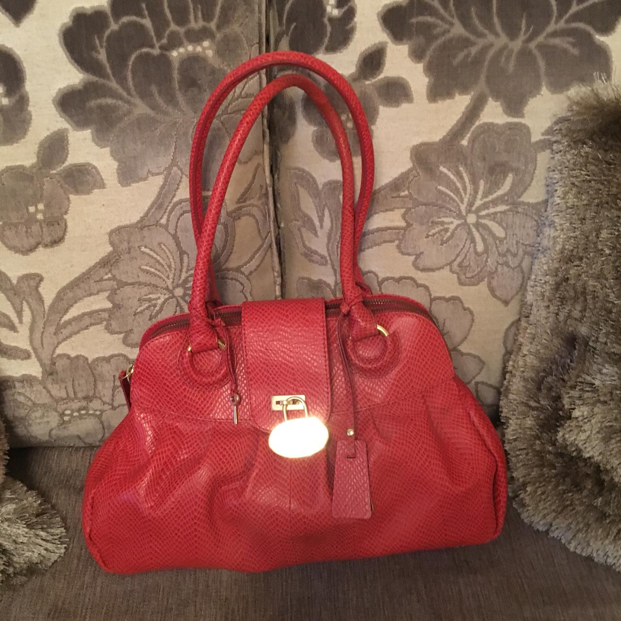 Jasper J Conran red leather purse handbag pocketbook, Debenhaus London,  vintage | eBay
