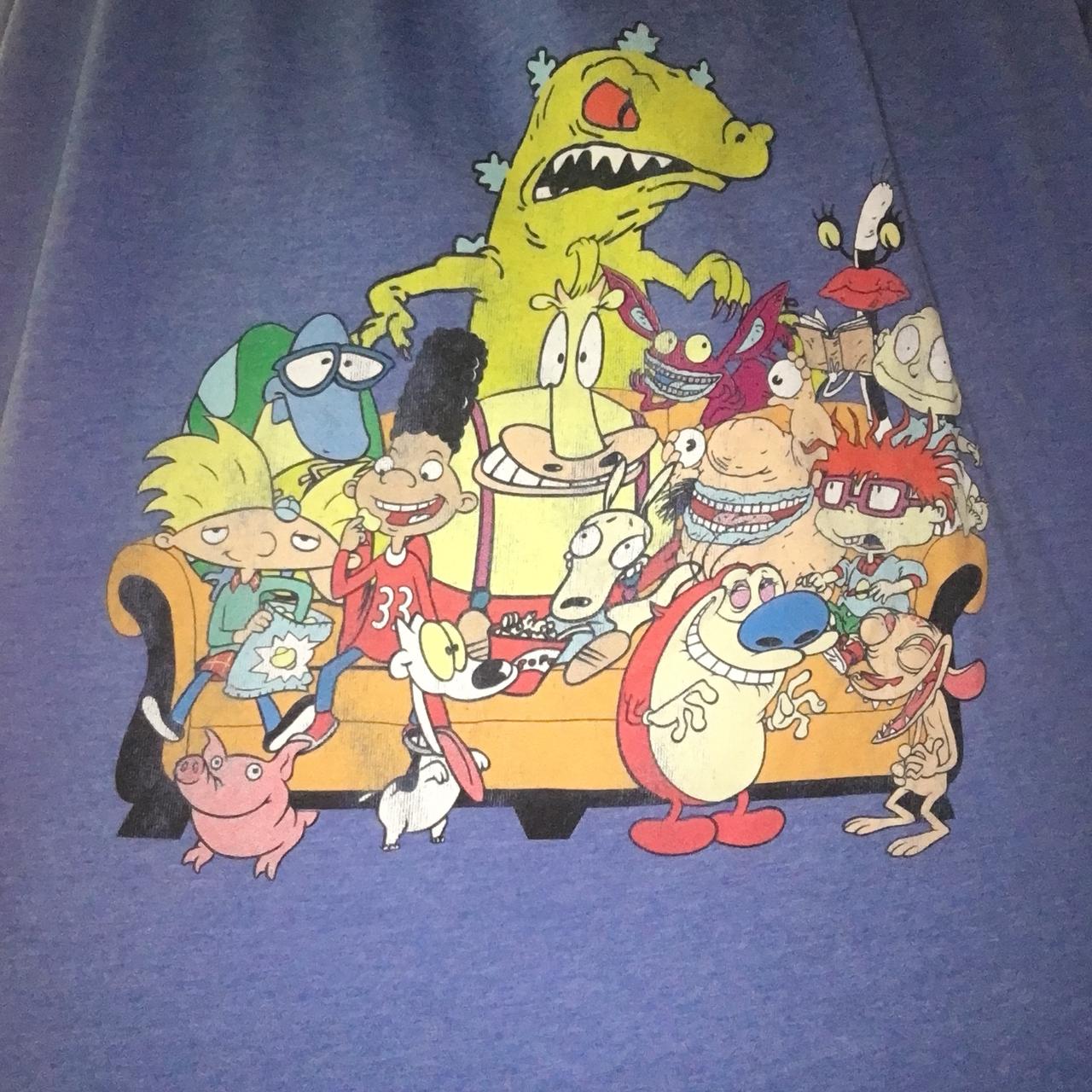 90’s Nickelodeon cartoon throwback t shirt. Size XXL... - Depop