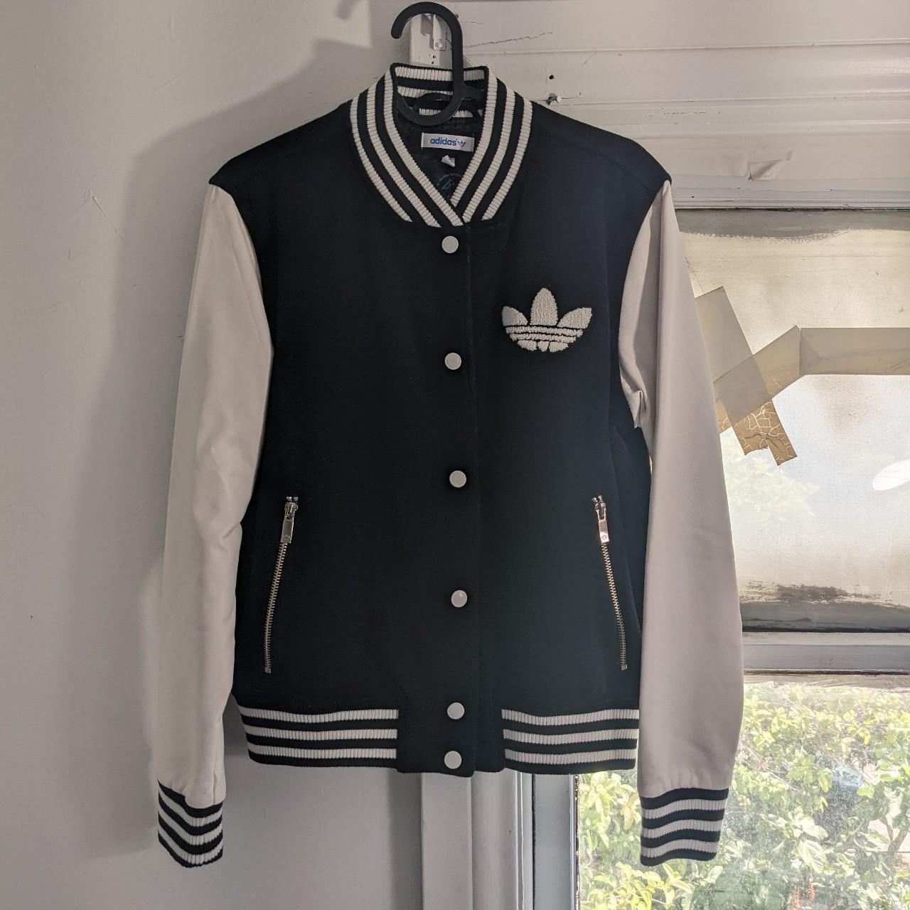 adidas varsity jacket womens