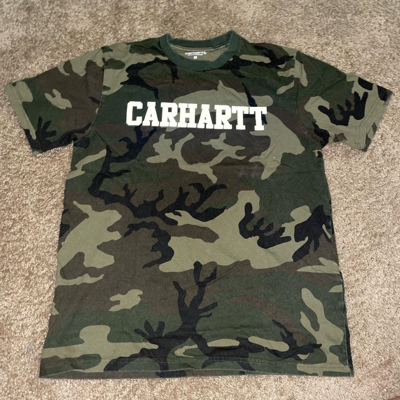 CARHARTT WIP CAMO TEE. - Depop