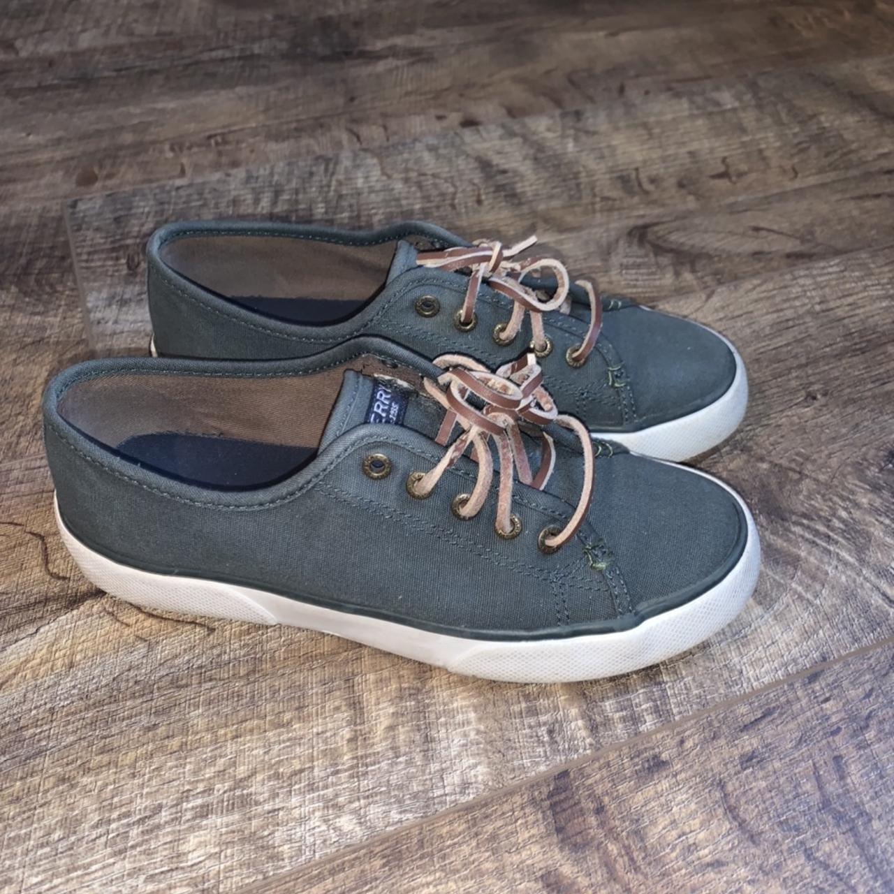 Sperry canvas sneakers on sale womens