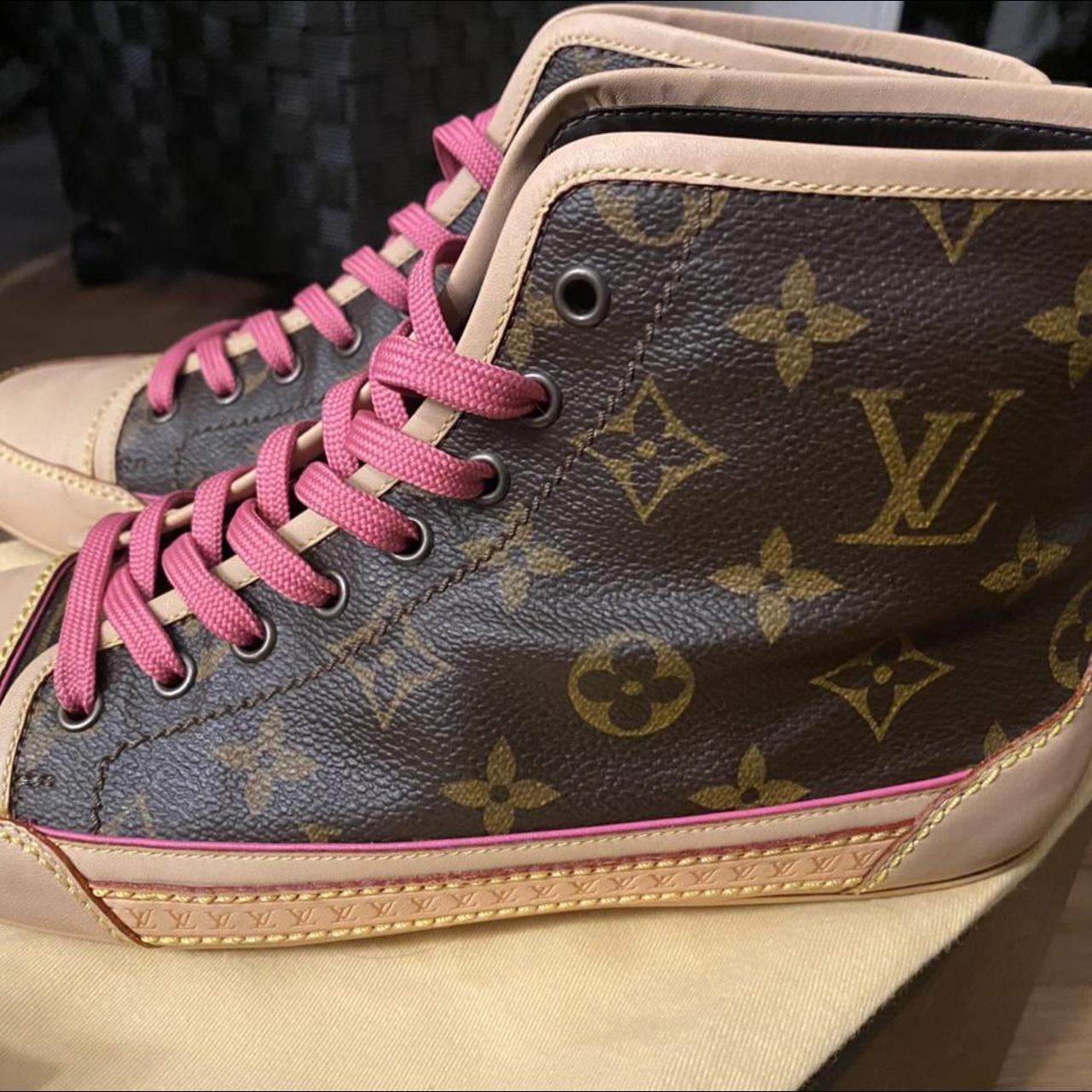 Louis Vuitton Capucine monogram sneakers hi - Depop