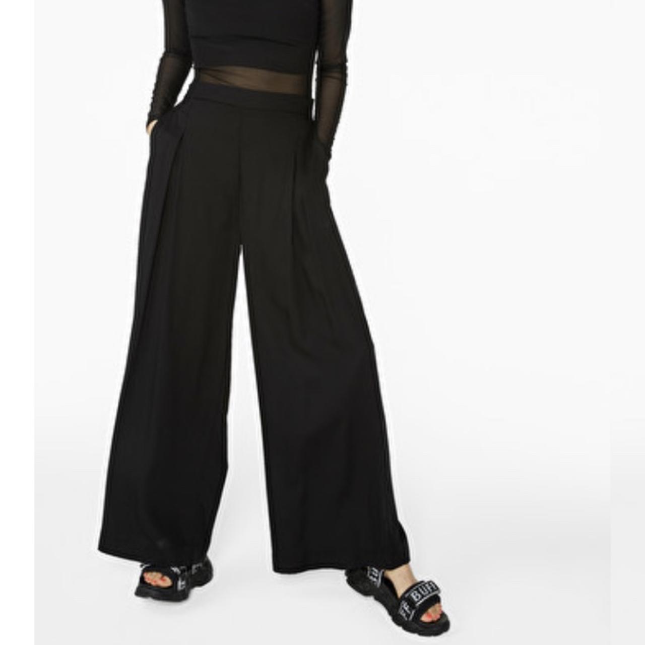 flowy black trousers