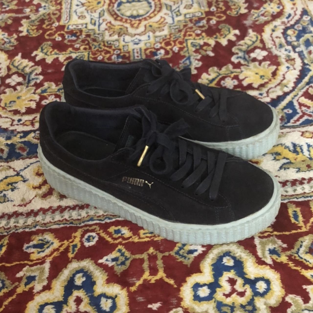 Fenty puma creepers Size 8 Black upper and. Depop