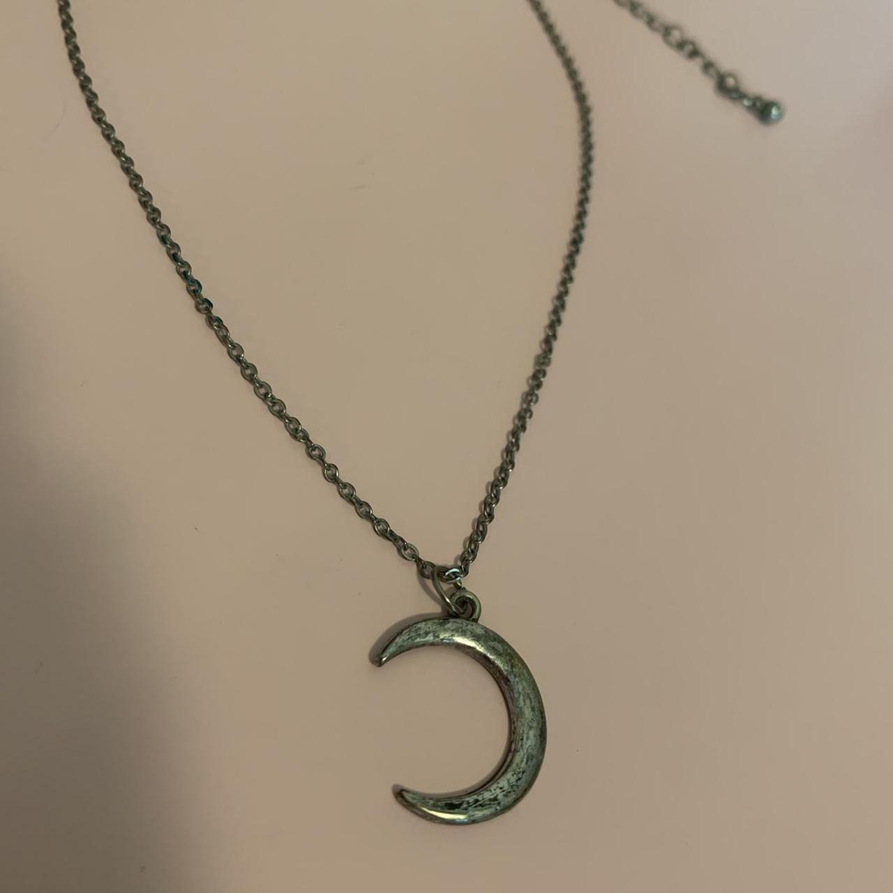 Product Image 2 - Silver crescent moon choker necklace.