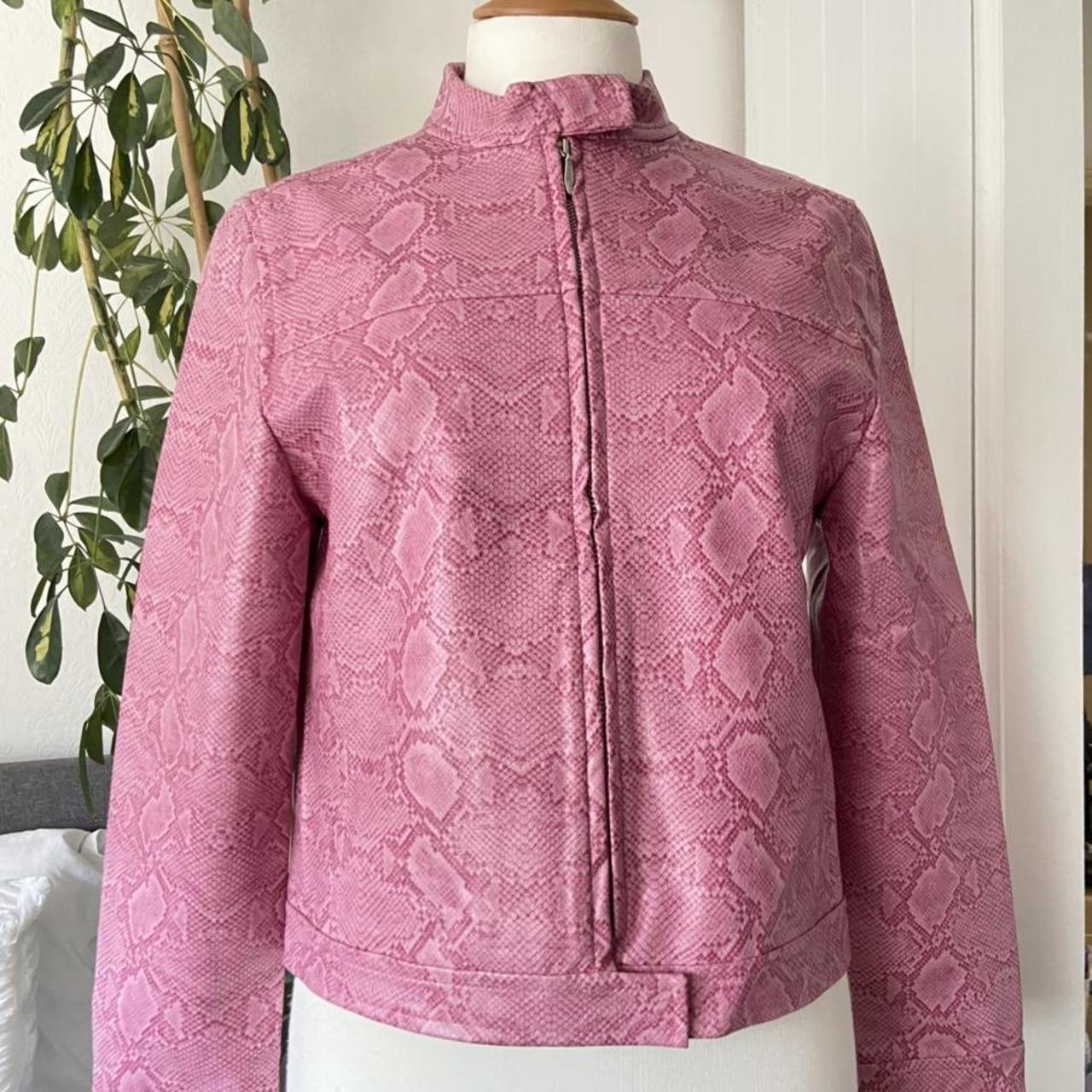 Pink deals snakeskin jacket