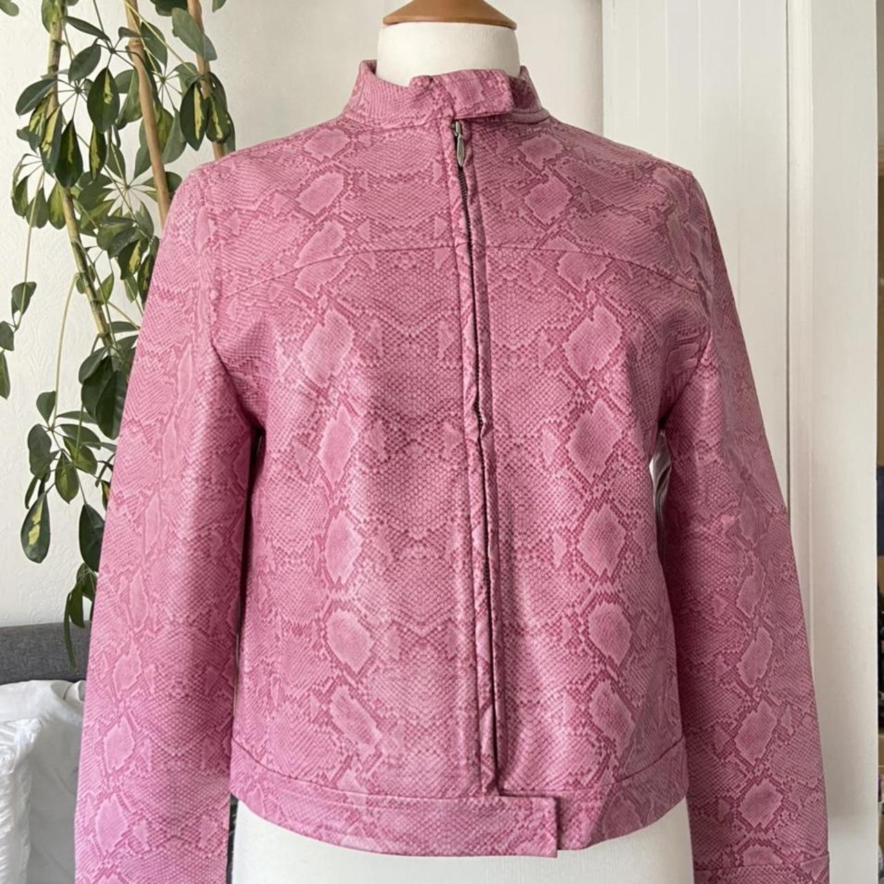 Pink clearance snakeskin jacket