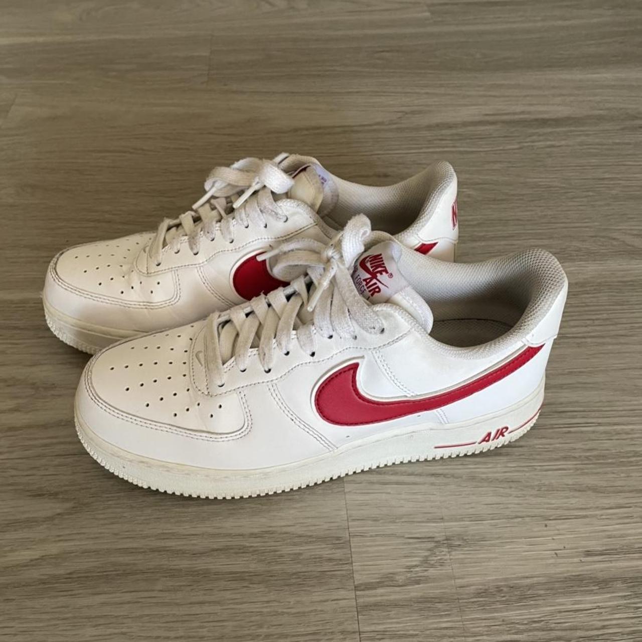 Vintage Nike Air Force Ones 7/10 condition due to... - Depop
