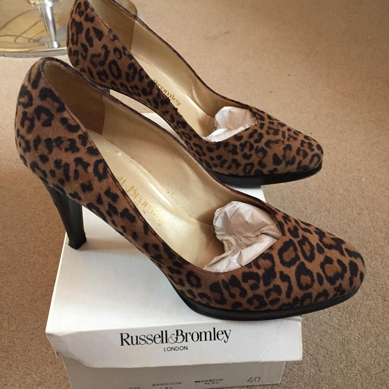 Russell and Bromley leopard print shoes size 40