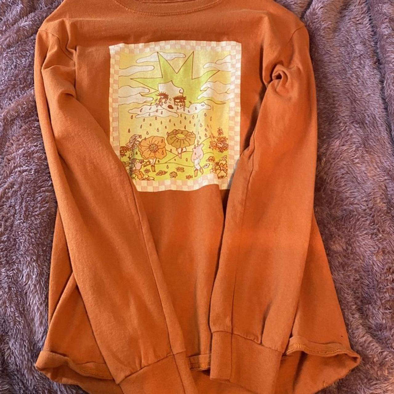 Valfre Women's Orange and Tan Sweatshirt