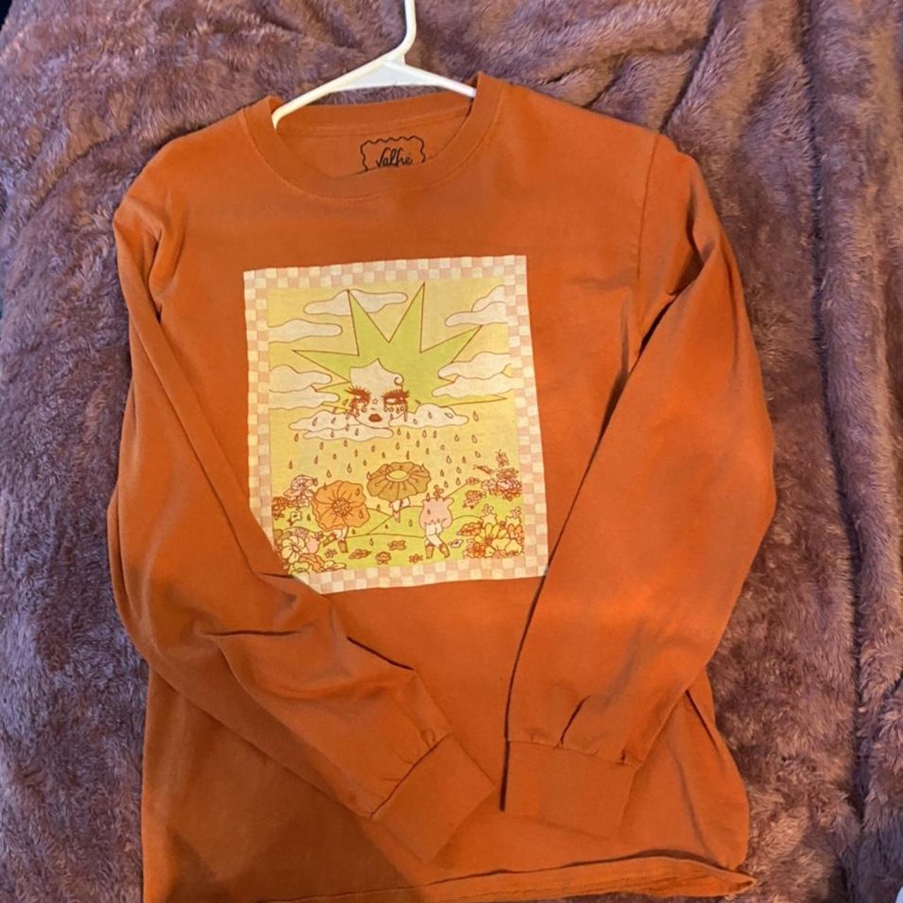 Valfre Women's Orange and Tan Sweatshirt (2)