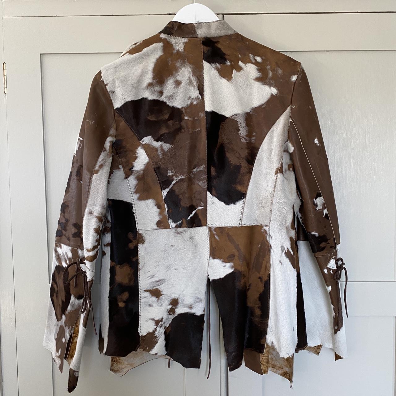 Vintage Genel London cowhide leather patchwork... Depop