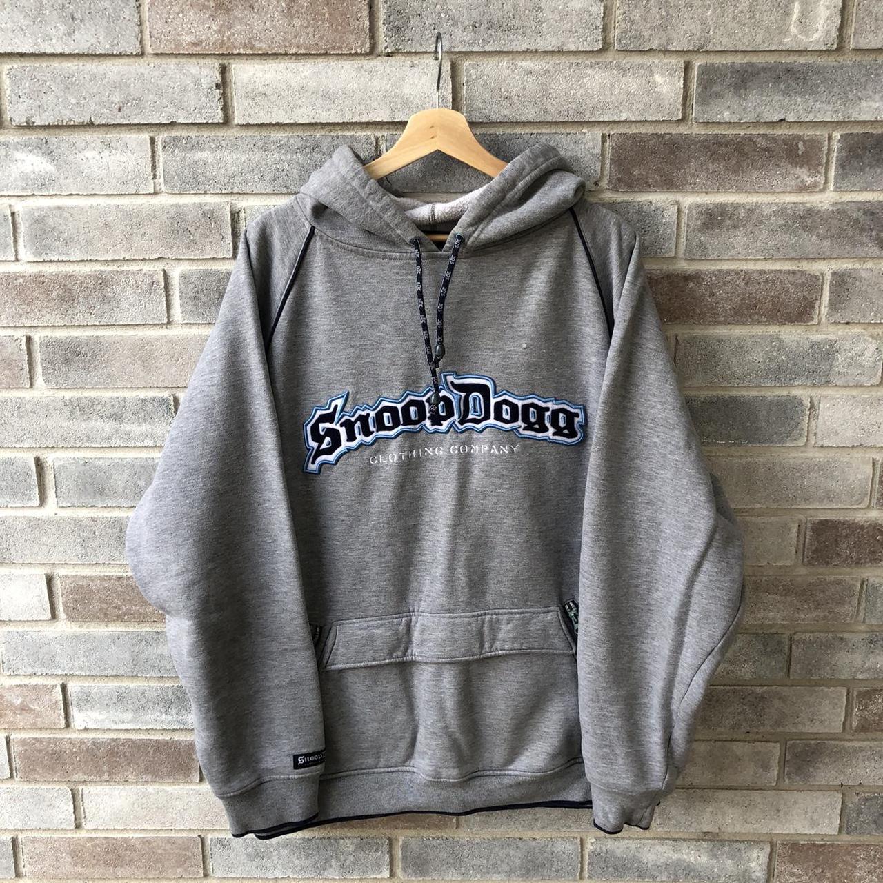 Y2K Snoop Dogg Clothing Company Hoodie Gray Pullover... - Depop