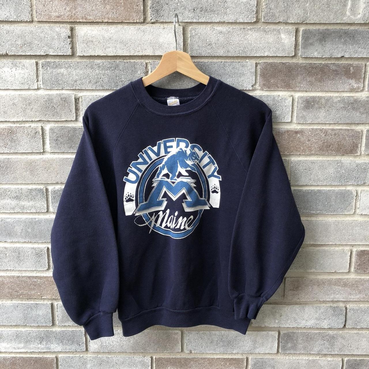 Vintage University of Maine Pullover Sweater... - Depop