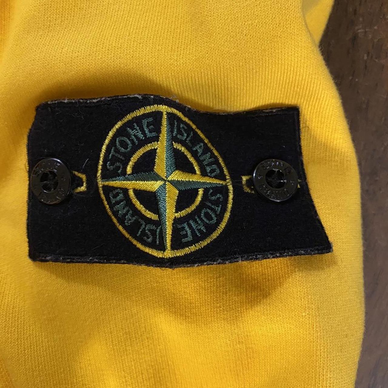 Stone Island Hoodie Yellow Size Medium $160 - Depop