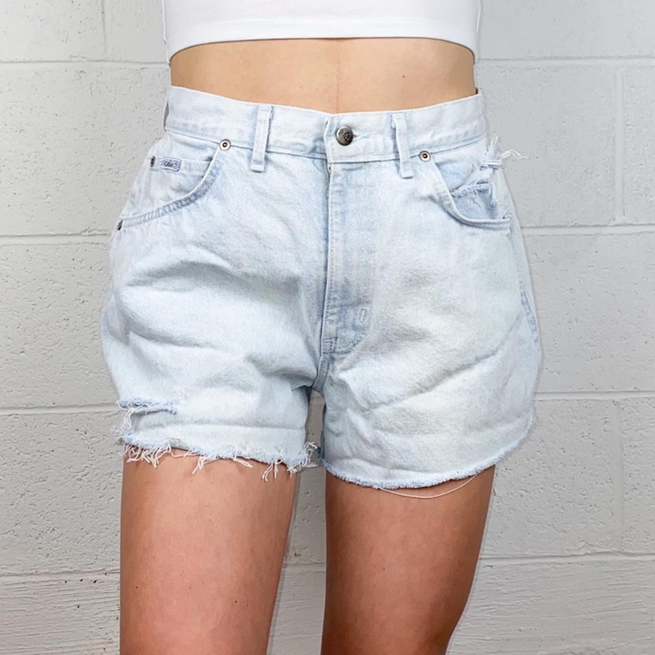 Chic Women's Blue and White Shorts