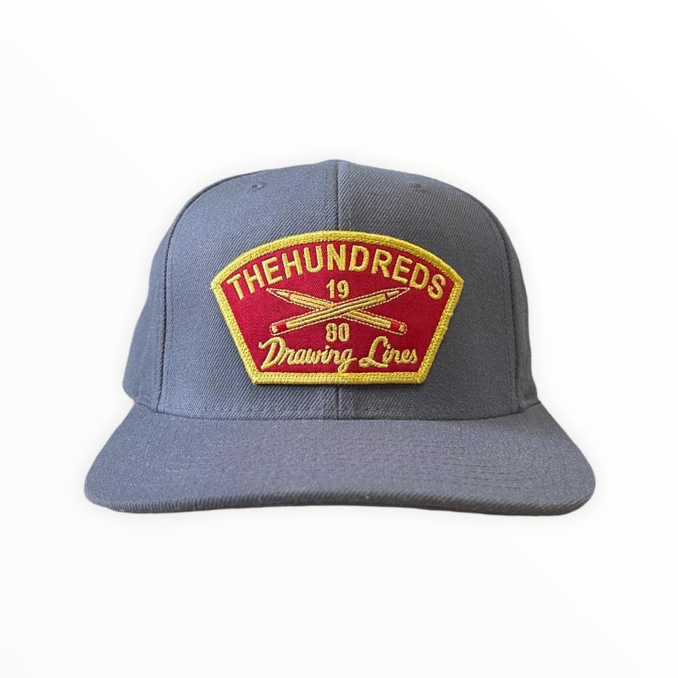 the hundreds drawing lines snapback