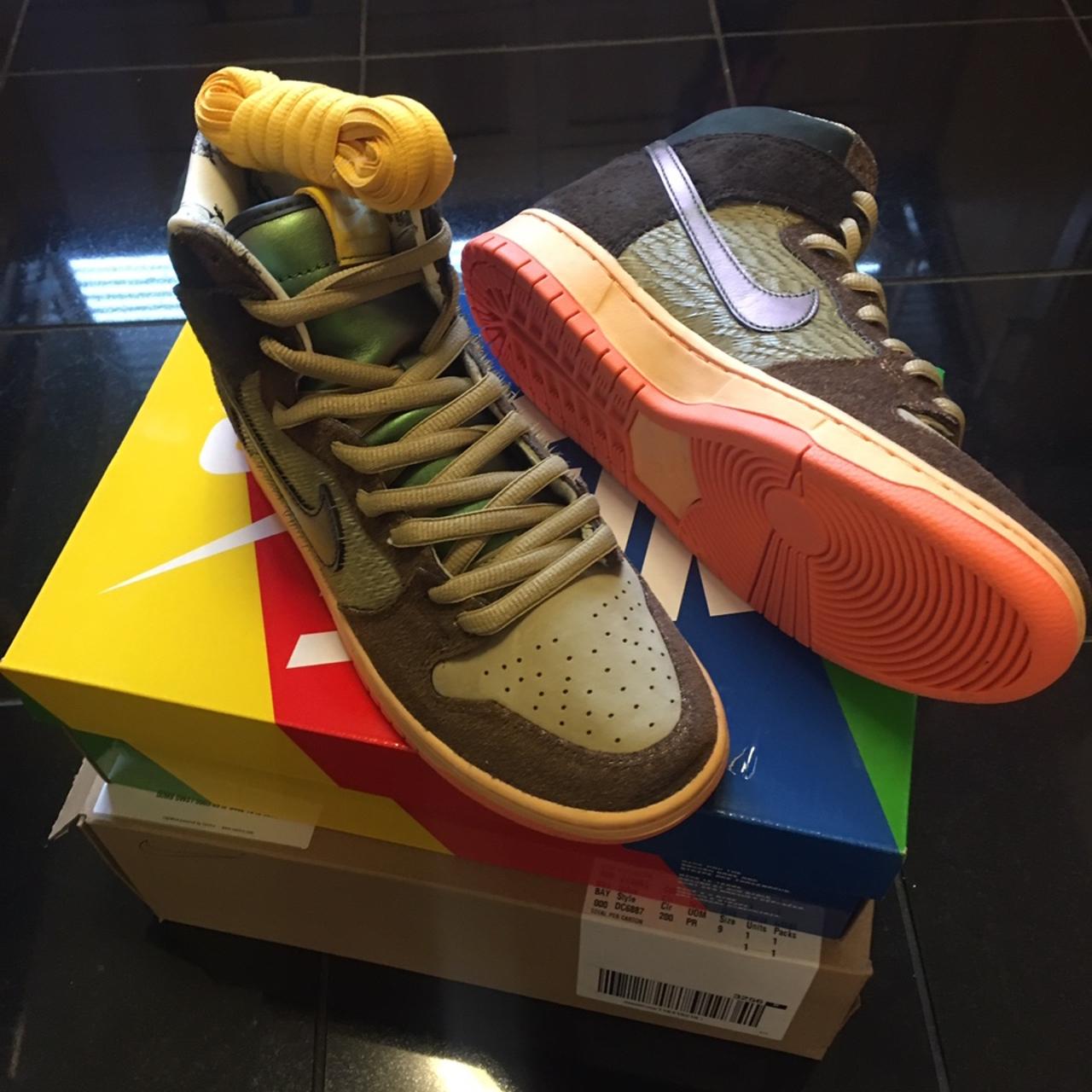 Nike SB Dunk High x Concepts Mallard 'Duck' 2020 /... - Depop