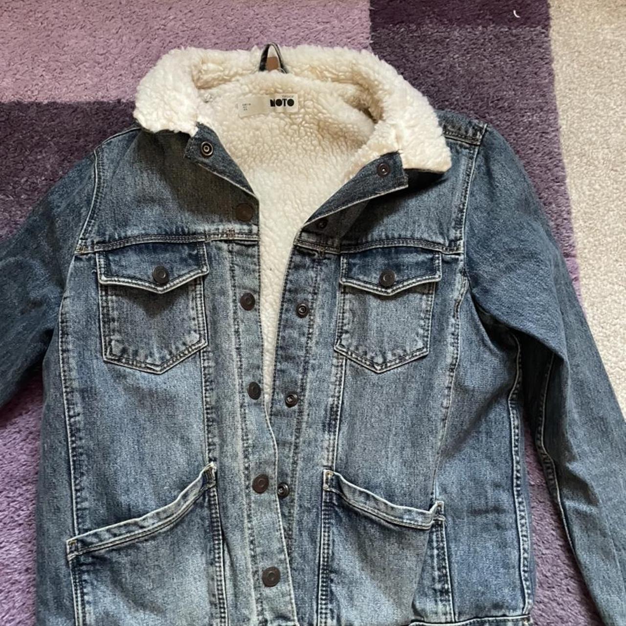 Denim jacket🧸🤎 #topshop - Depop